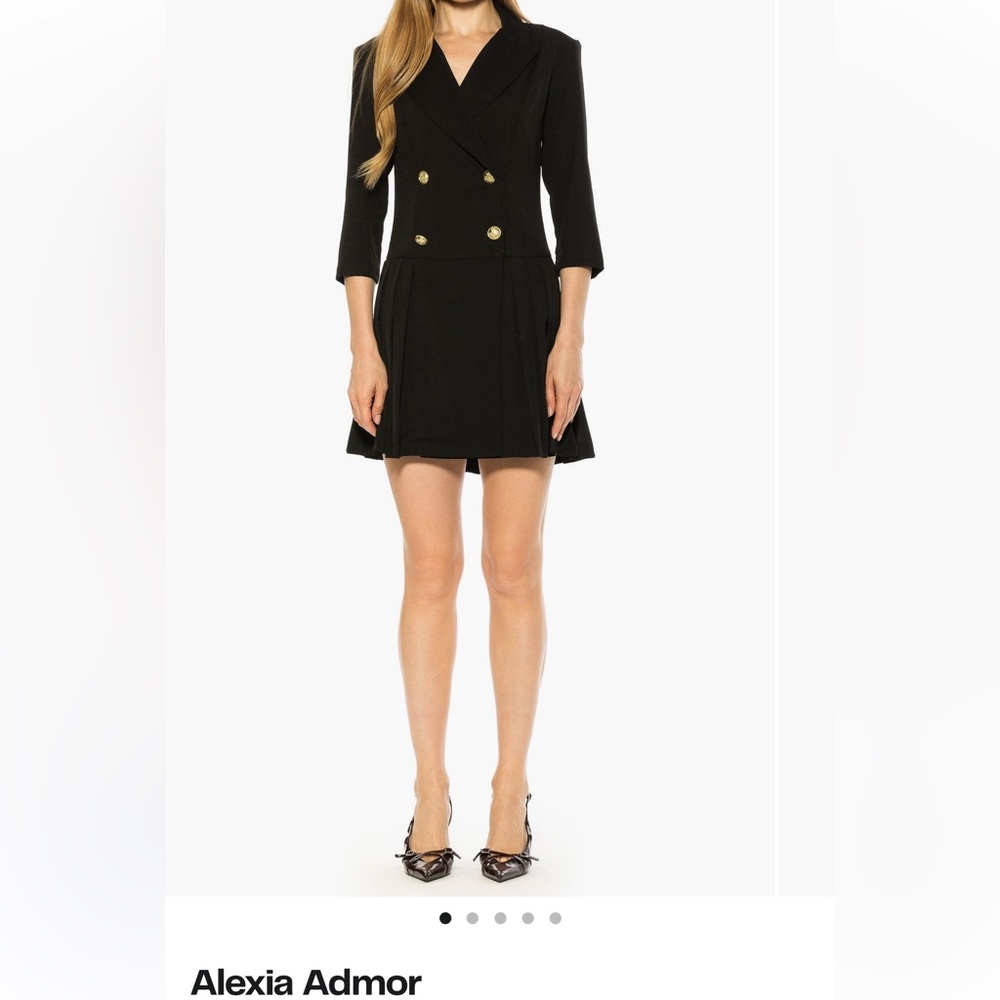 Alexia Admore blazer dress with pleated skirt